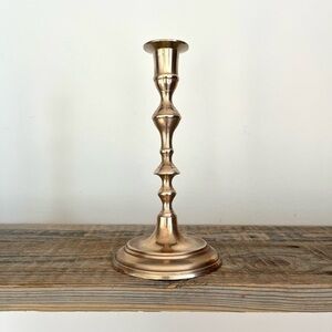Brass candlestick 8” tall
